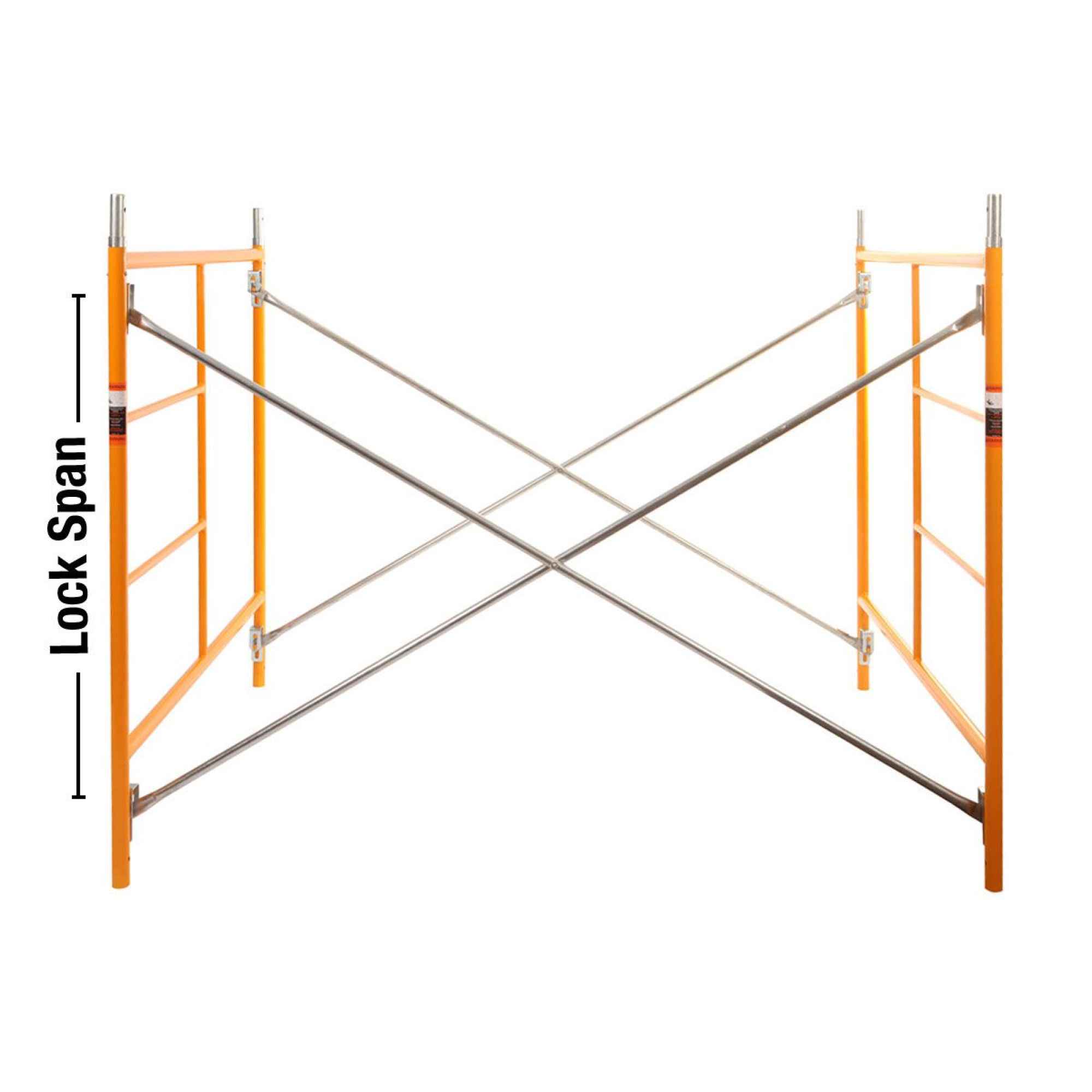 Galvanized Cross Braces Badger Ladder Scaffold